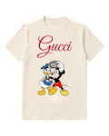 Ivory Mickey And Donald Taking Selfie Graphic T-Shirt - front product view