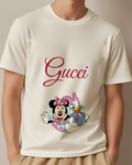 Ivory Minnie And Daisy In Circular Frame Graphic T-Shirt - model wearing view