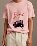 Blush Pink Sea Witch Curling Tentacles Graphic T-Shirt - model wearing view