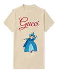 Ivory Blue Fairy Pointing Wand Graphic T-Shirt - front product view