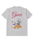 Light Gray Donald Duck And Daisy Duck At Picnic Graphic T-Shirt - front product view