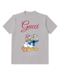 Light Gray Donald Duck And Daisy Duck Together Graphic T-Shirt - front product view