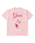 Blush Pink Piglet Paw To Cheek Graphic T-Shirt - front product view