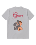 Light Gray Tarzan And Terk In Playful Embrace Graphic T-Shirt - front product view
