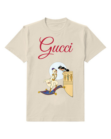 Ivory Aladdin On Carpet Jasmine Atop Pillar Graphic T-Shirt - front product view