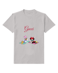 Light Gray Minnie And Daisy On Yoga Mats Graphic T-Shirt - front product view