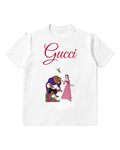White Belle And Beast In Garden Scene Graphic T-Shirt - front product view