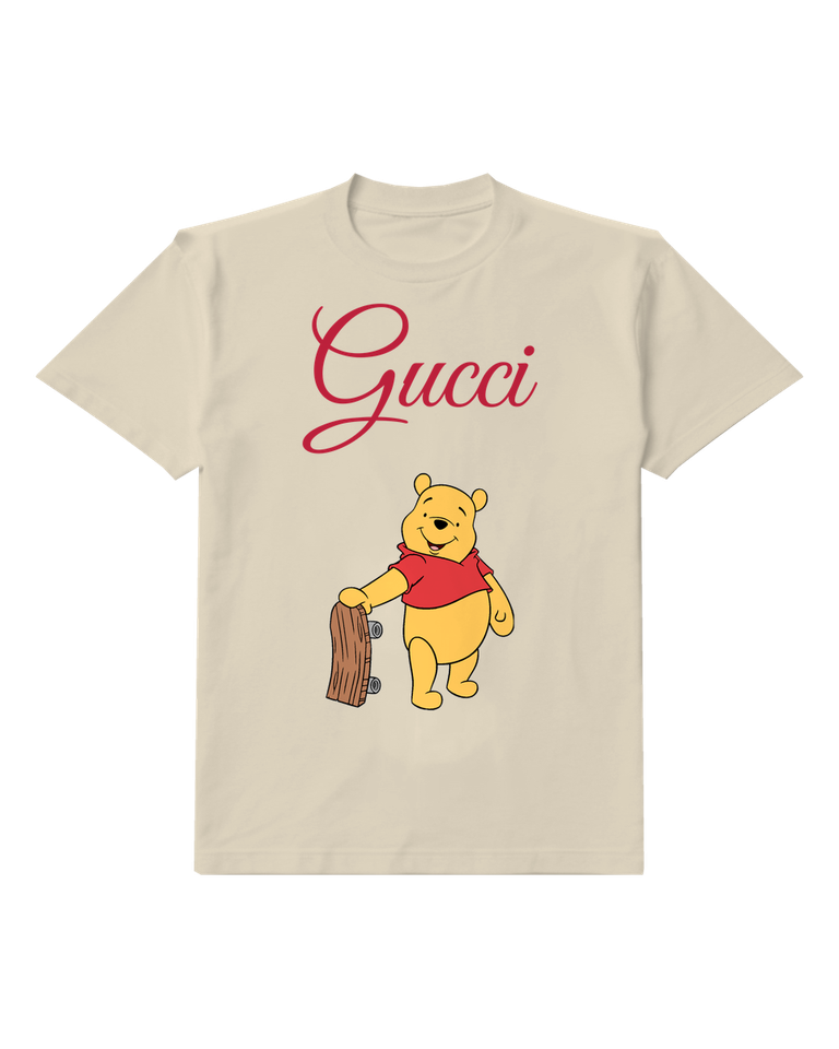 Ivory Bear Brown Satchel Graphic T-Shirt - front product view