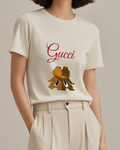 Ivory Chip And Dale Back To Back Stance Graphic T-Shirt - model wearing view