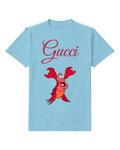 Sky Blue Crab Raised Twin Claws Graphic T-Shirt - front product view
