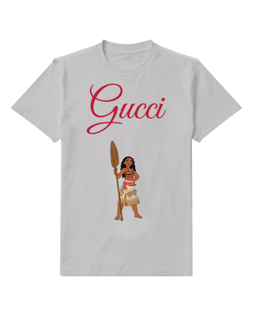 Light Gray Island Woman Upright Paddle Graphic T-Shirt - front product view