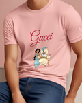Blush Pink Jasmine And Sultan Dancing Together Graphic T-Shirt - model wearing view
