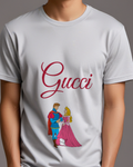 Light Gray Aurora And Prince Philip Holding Hands Graphic T-Shirt - model wearing view