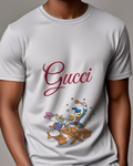 Light Gray Donald Duck And Daisy Duck At Picnic Graphic T-Shirt - model wearing view