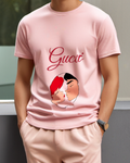 Blush Pink Ariel And Eric Kissing Face To Face Graphic T-Shirt - model wearing view