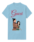 Sky Blue Mulan And Li Shang Standing Together Graphic T-Shirt - front product view