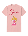 Blush Pink Blonde Princess Pink Bodice Portrait Graphic T-Shirt - front product view