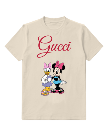 Ivory Minnie And Daisy In Summer Attire Graphic T-Shirt - front product view