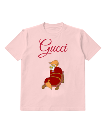 Blush Pink Teacup With Horse Like Legs Graphic T-Shirt - front product view