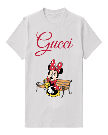 Light Gray Mouse Bench Rest Graphic T-Shirt - front product view