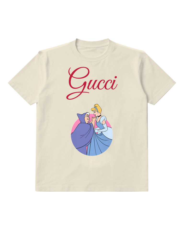 Ivory Fairy Godmother And Cinderella Graphic T-Shirt - front product view