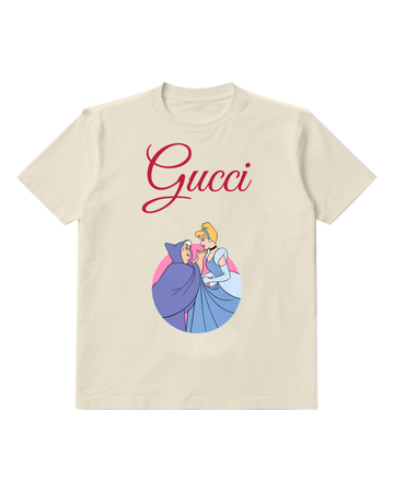 Ivory Fairy Godmother And Cinderella Graphic T-Shirt - front product view