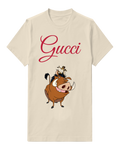 Ivory Pumbaa With Timon On Back Graphic T-Shirt - front product view