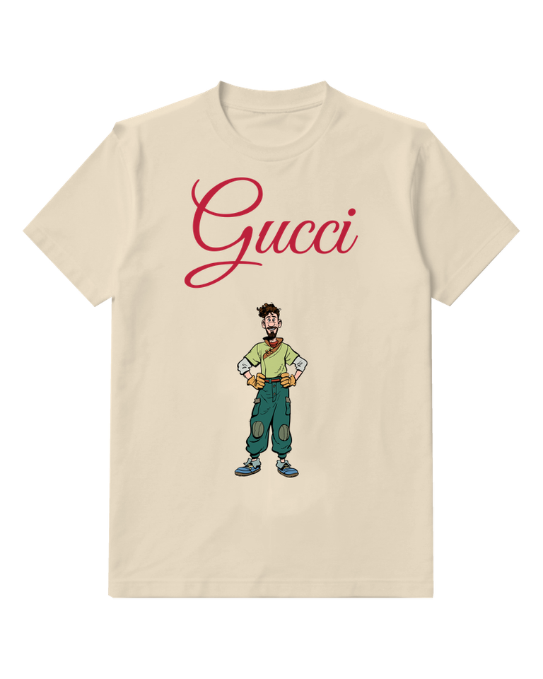 Ivory Explorer Green Trousers Hands On Hips Graphic T-Shirt - front product view