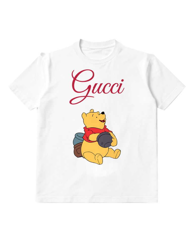 White Bear Seated Dark Jar Graphic T-Shirt - front product view