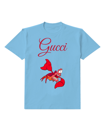 Sky Blue Crab Sideways Dance Graphic T-Shirt - front product view