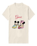 Ivory Baby Mickey And Minnie With Toy Cars Graphic T-Shirt - front product view