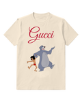 Ivory Baloo And Mowgli Dancing Together Graphic T-Shirt - front product view