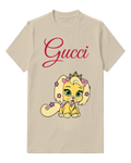 Ivory Royal Puppy Floral Crown Graphic T-Shirt - front product view