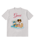 Light Gray Mickey And Donald In Boat Graphic T-Shirt - front product view