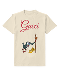 Ivory Rafiki Holding Staff With Simba Graphic T-Shirt - front product view