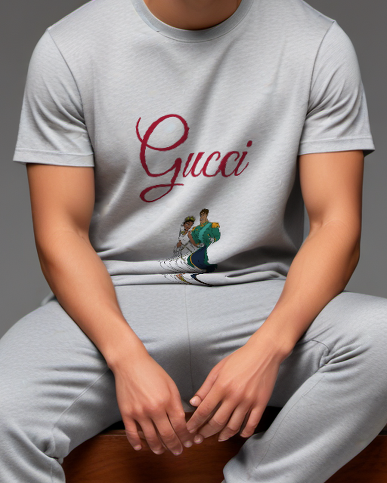 Light Gray Tiana And Prince Naveen Wedding Dance Graphic T-Shirt - model wearing view