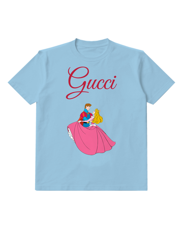 Sky Blue Aurora And Prince In Dance Pose Graphic T-Shirt - front product view