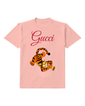 Blush Pink Tiger Flower Bouquet Graphic T-Shirt - front product view