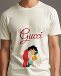 Ivory Ariel And Prince Eric In Close Embrace Graphic T-Shirt - model wearing view