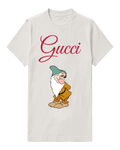Light Gray Bearded Dwarf Green Cap Graphic T-Shirt - front product view