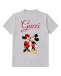 Light Gray Mickey And Minnie In Dance Pose Graphic T-Shirt - front product view