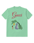 Sage Green Baloo And Mowgli Under Banana Tree Graphic T-Shirt - front product view