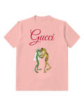 Blush Pink Frog Couple Dancing Together Graphic T-Shirt - front product view