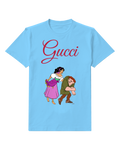 Sky Blue Esmeralda And Quasimodo Dancing Together Graphic T-Shirt - front product view