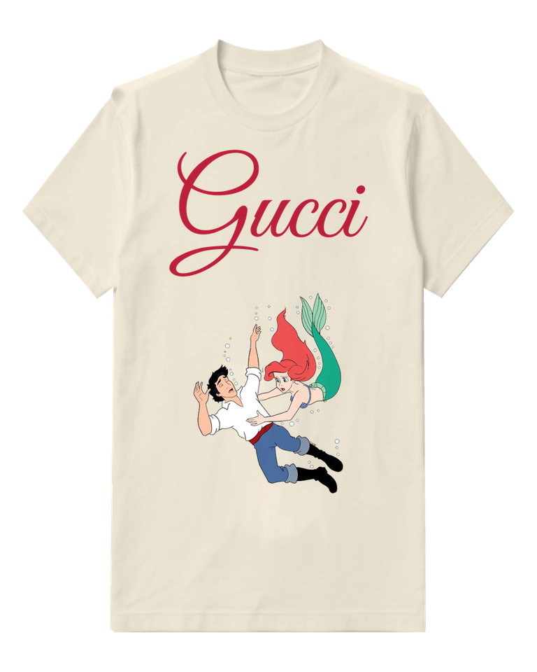 Ivory Ariel And Eric Underwater Rescue Graphic T-Shirt - front product view