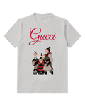 Light Gray Mulan And Li Shang In Military Stance Graphic T-Shirt - front product view