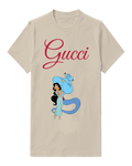 Ivory Jasmine And Genie In Playful Embrace Graphic T-Shirt - front product view