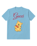 Sky Blue Bear Little Seated Hug Graphic T-Shirt - front product view