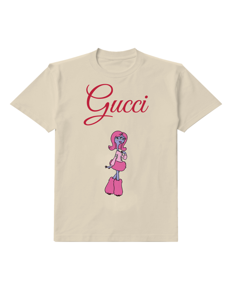 Ivory Tall Pink Character Narrow Legs Graphic T-Shirt - front product view