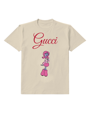 Ivory Tall Pink Character Narrow Legs Graphic T-Shirt - front product view